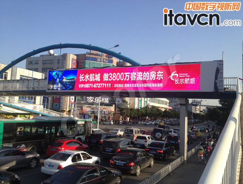 德彩光電P10LED廣告屏打造魅力昆明_LED顯示屏-中國(guó)數(shù)字視聽網(wǎng)